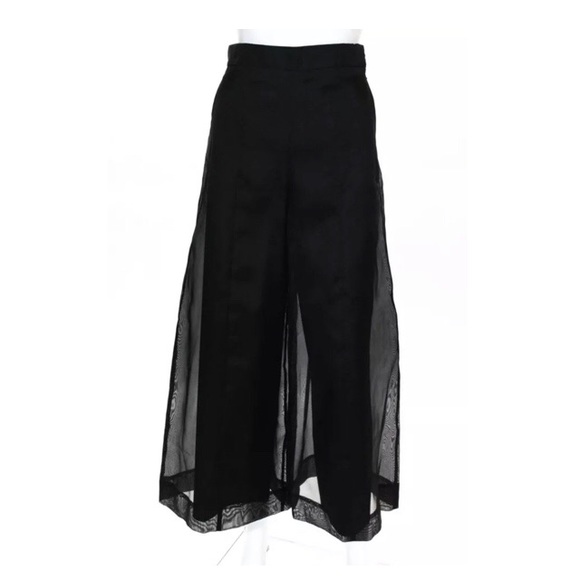 COS Pants - Cos Women’s Silk Wide Legs High Rise Zip up Pants